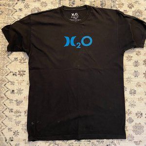 Pre-owned Men's Large Black H2O Hurley T-Shirt